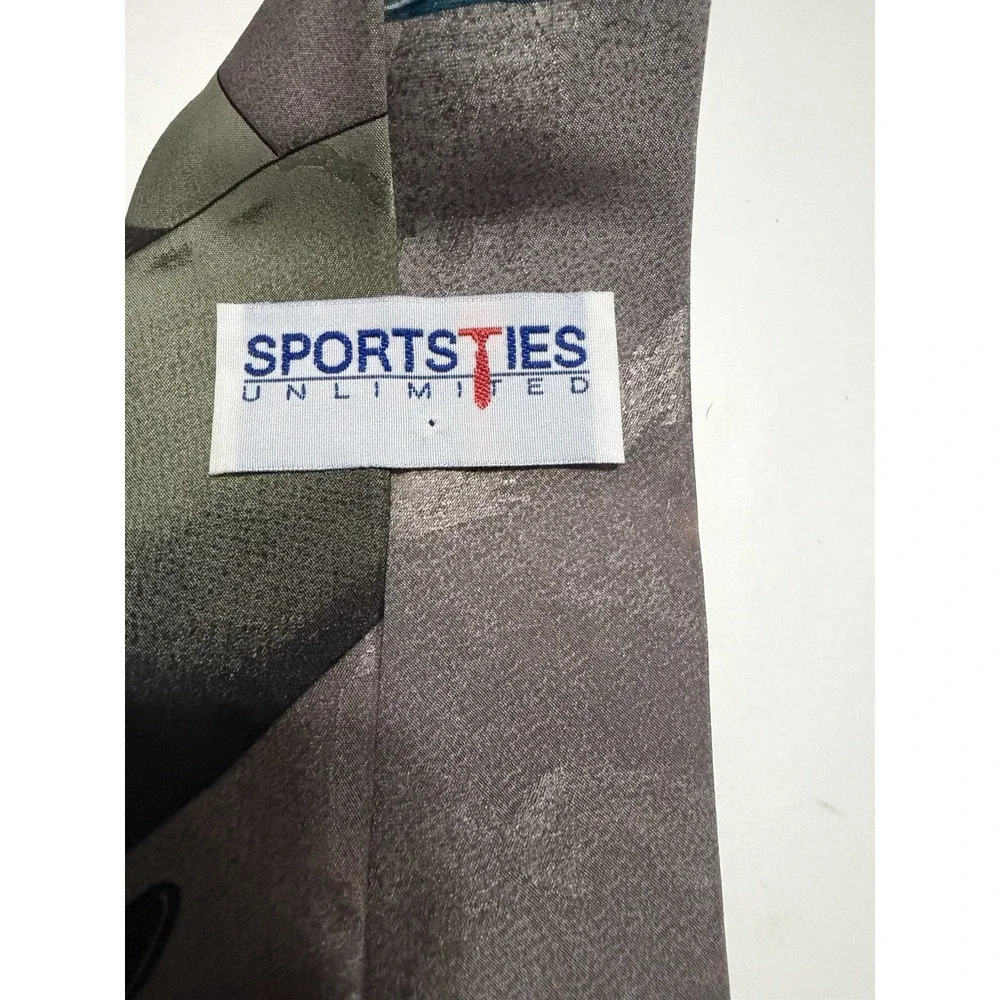 Sportsties Unlimited Manatee Underwater Scene Silk Blend Novelty Tie USA Made